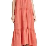 💕XIRENA💕 Rumer Tiered Gauze Cotton Maxi Dress ~ Paprika Large Orange Photo 9