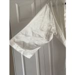 Nine & Co. Womens XL Pearl White Silky Robe with Tie Long Sleeve Bridal Photo 1