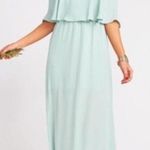 Show Me Your Mumu  SMYM Caitlin ruffle maxi dress in Dusty Mint Chiffon NEW SMALL Photo 0