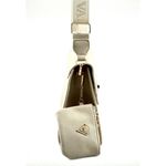 Valentino Orlandi Satchel Top Handle Logo Bag with Matching Wallet Beige Gold Photo 4