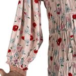 Samsoe Samsoe Sarami Floral Print Midi Dress Aop Pink Garden Size M Size M Photo 11