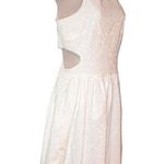 ZARA NWT  Trafaluc White Brocade Cutout Sleeveless Dress-Medium Photo 2