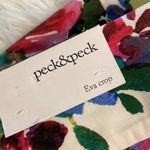 Peck & Peck  Floral Print Cropped Pants size 8 inseam 24” waist 30” elastic Photo 11