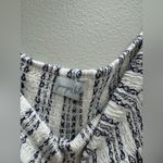 Chic Striped Black and White Mini Skirt Gray Size L Photo 3