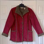 L.L.Bean Maroon Sherpa Coat Photo 0