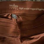 NY & Company Mauve High Waisted Cropped Pull On Stretch Leggings Women Sz M Size M Photo 3