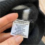 Magaschoni 100% cashmere mock neck black with gray stripes NEW Photo 4