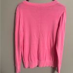 Vineyard Vines  Heritage Knit Cotton V-Neck Sweater Pink Size Medium Preppy Photo 1