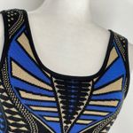 Hera Collection Art Deco Knit Scoop Peplum Top - M Photo 2