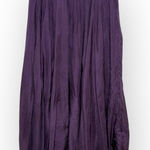Source Unknown Vintage 1990s Purple 100% Silk Maxi Skirt Romantic Boho Hippie Goddess L Photo 0