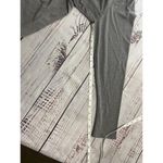 Lane Bryant Tee Shirt Womens 14/16 Gray Faux Leather Ribbon Scoop Neck 3/4 Slvs Photo 7