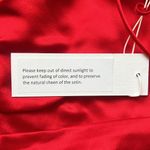 NWT Asymmetrical Bandeau Mini Dress in Scarlet Red Size 0 Photo 4