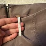 Free People Brown Leather Mini Skirt Photo 2