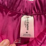 Juicy Couture Pink Satin Shorts with Rhinestone Logo Photo 1