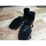 Jeffrey Campbell Jamm-3 Women's 8 Black Leather Slip-On Open-Toe Heel Sandals Photo 4