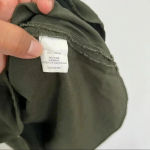 Madewell  Olive Green Long Sleeve Cargo Tunic Shirt Dress Photo 5