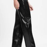 Guess NWT Monica Faux-Leather Pants Shiny Jet Black XL Photo 4