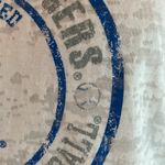 Los Angeles Dodgers LA 1958 Major League Baseball raglan sleeve burnout top White Size undefined Photo 7