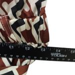 Geometric Print‎ Wide Leg Jumpsuit with Belt and Pearl Detail Photo 6