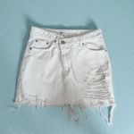 ZARA  Women’s  White Denim Skirt Size Small Photo 1