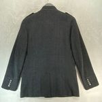 INC International Concepts Jacket Coat S Military Gray Wool Blend Stand Collar Photo 9