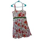 Citi Clothing Size 14P Petites Garden Dress Chic Floral Flower Wedding Cotton White Photo 1