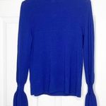 H&M  royal blue mock neck blouse Photo 0