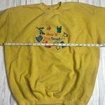 90s Vintage Embroidered Shop still You Drop Sweatshirt Yellow Large Yellow Photo 2