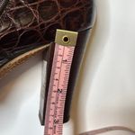 Charles David  Embossed Leather brown Faux Fur Brown Boots 6 1/2 Photo 5