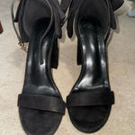 Elegant Black Women's Heels with a bow Size 9 Photo 0