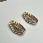 Swavorski Swarovski Crystal Green Gold Tone Stud Pierced Earrings (Swan Marked) Photo 4