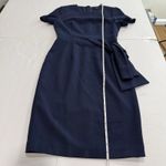 Black Halo Nave Blue Ponte Knit Harbor Sheath Dress Size 4 Photo 7