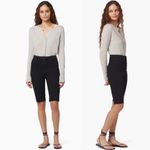 Favorite‎ Daughter Eva Long Slim Denim Shorts Black Size 24 Photo 3