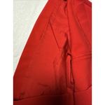 Loft Red Skirt Front Pockets Zippered And Buttons With Belt. Cute! Lined. Photo 3