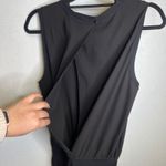 Theory  Black Sleeveless Wide Leg Jumpsuit Elastic Waist Pockets Size L Photo 8