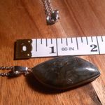 Malagasy Labradorite Stainless Steel Pendant Necklace Photo 5