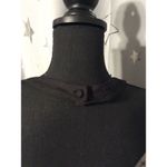 ASOS New Design Size 6 Black Halter Dress Womens Linen blend Mini Photo 3