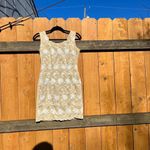 Vintage floral dress by cw dresses‎ size small Tan Photo 2