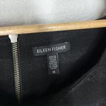 Eileen Fisher Square Neck Ponte Sheath Dress Size 14 Charcoal Black Striped Photo 2