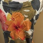 Jams World  Hibiscus Palm Sleeveless Tank Top Women's‎ Medium Floral Tropical Photo 2