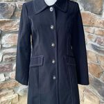 Anne Klein Black Trench Coat Photo 4