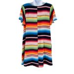 Anthropologie Judith March Sedona Serape Rainbow Striped Tunic Dress Photo 27