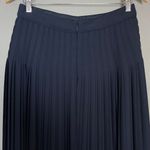 J.Crew  Pleated Skirt Navy Blue Women Size‎ 6 Office Preppy Classic Academia Photo 5