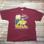 VINTAGE MAROON ARIZONA TOURIST TEE Red Size L Photo 2