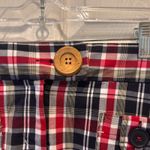 Zinc Plaid Mini Skirt Juniors Size 13 Red Blue White Cute Pocket Detail Y2K Photo 2