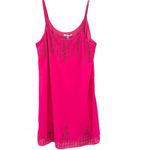The Clothing Company Womens size medium hot pink beaded sleeveless dress Photo 1