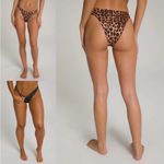 Good American NEW Bikini Bottoms Small Reversible Cheeky Leopard Animal NWOT Photo 1