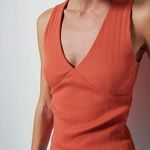 Nation Ltd NWT Anthropologie Leticia Halter Tank | Ginger Terra Cotta | XL Photo 0