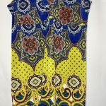 Mlle Gabrielle Dress Woman's Size Large Sleeveless V Neck Fall Colors Poly Blend Photo 2