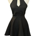 CiCi Black Halter Neck‎ Fit and Flare Mini Dress Cut Out Party Cocktail Photo 0